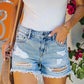 Klaartje - Gescheurde Denim Shorts