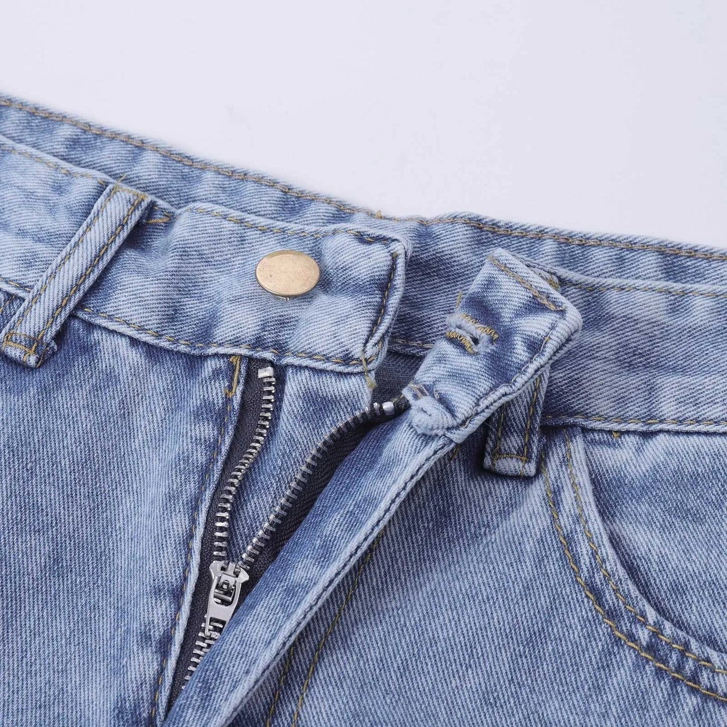 Brechte - Denim Hoge Taille