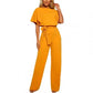 Vira - Elegante Abrikooskleurige Jumpsuit
