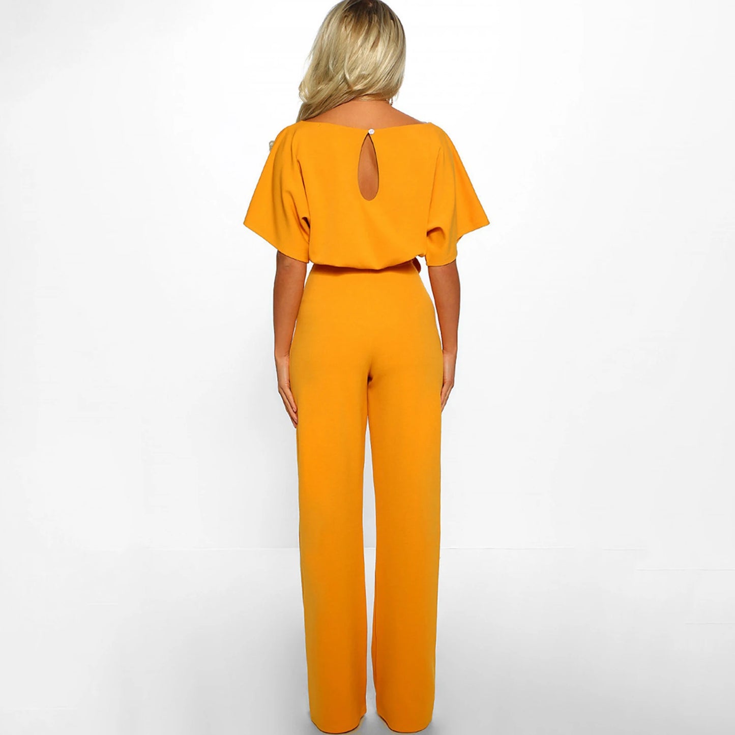 Vira - Elegante Abrikooskleurige Jumpsuit