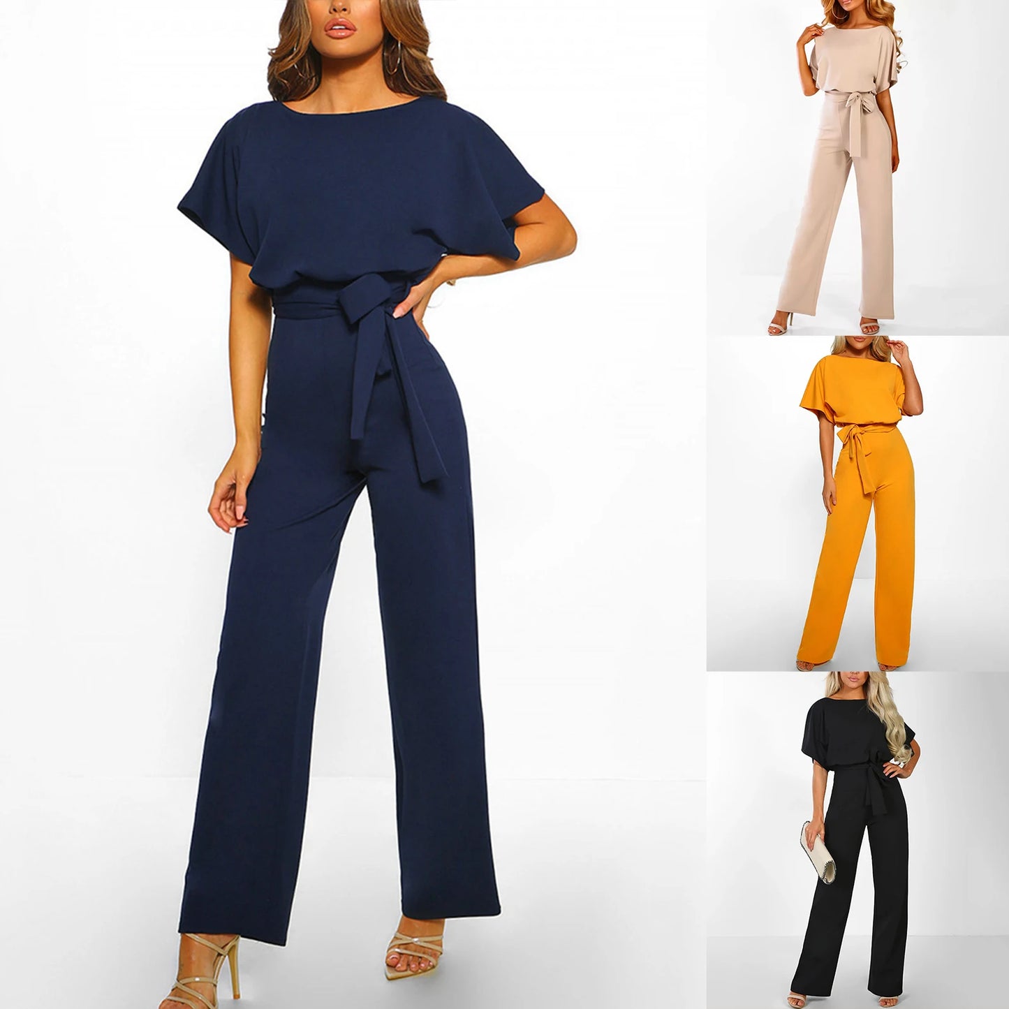 Vira - Elegante Abrikooskleurige Jumpsuit