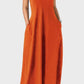 Danou - Oranje Elegante Jurk