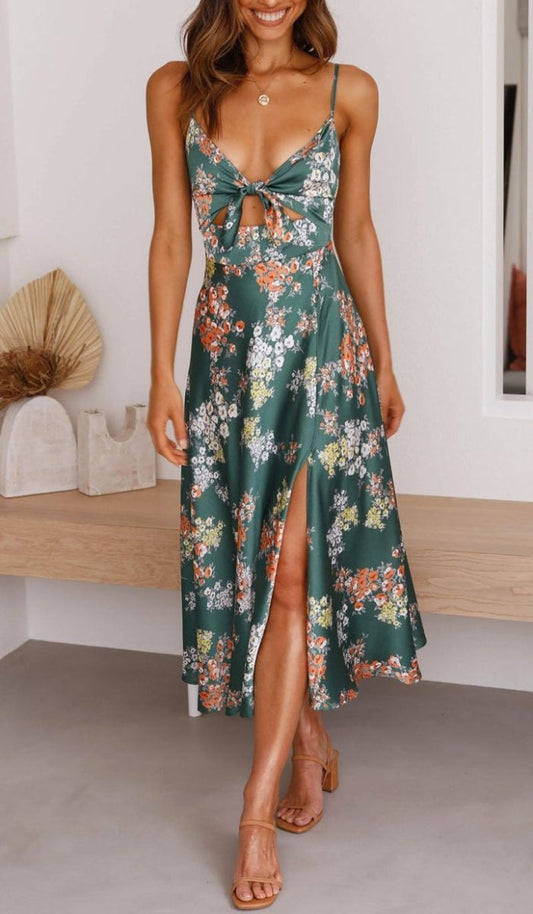 Quintia - Jurk Met Bloemenprint