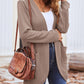 Stijlvolle Dames Wafelgebreide Cardigan met Zakken - Licht & Comfortabel