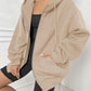 Comfort Chic: Dames Fleece Hoodie - Ruimvallend, Trendy & Warm