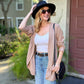 Stijlvolle Dames Wafelgebreide Cardigan met Zakken - Licht & Comfortabel