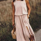 Amelia - relaxte witte maxi-jurk