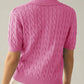 Zwart Gebreide V-hals Top - Ophelia
