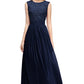 Cailyn - Roze Lange Avondjurk van Chiffon