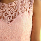 Cailyn - Roze Lange Avondjurk van Chiffon