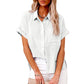 Breeze Linnen: Moeiteloze Stijl Kortemouw Shirt