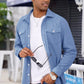 Stijlvolle Heren Corduroy Shacket - Licht & Casual met Knoopsluiting