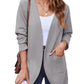 Stijlvolle Dames Wafelgebreide Cardigan met Zakken - Licht & Comfortabel
