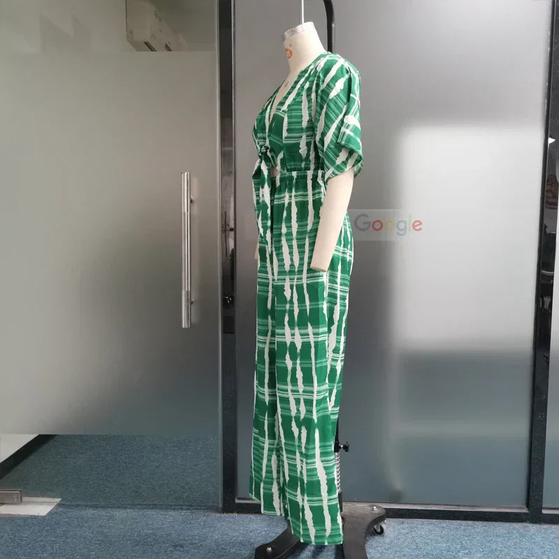 Elinor - Diepe V-hals Jumpsuit