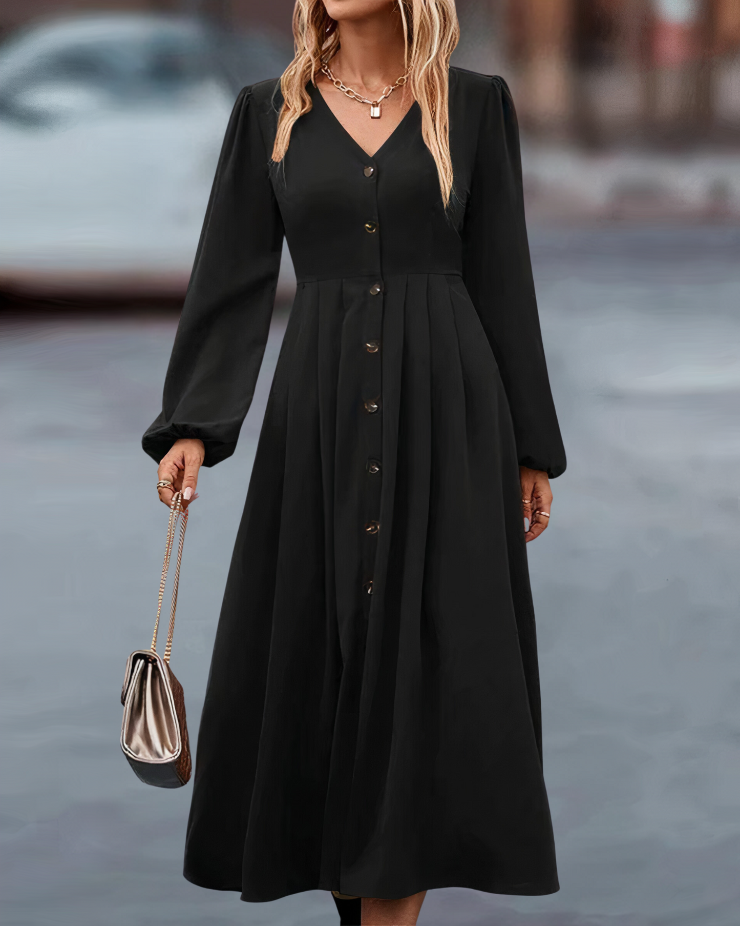 Olina - Elegante Herfstjurk