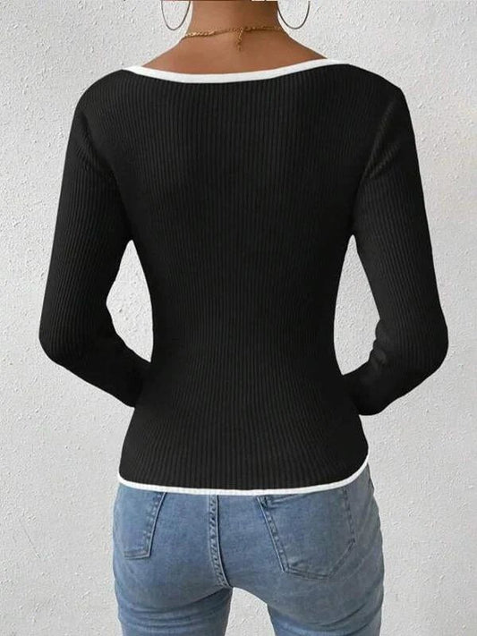 Sieta - Sweetheart Hals Top