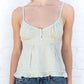 Noura - Wit Kanten Crop Top Vintage