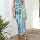 Blauwe Crop Top & Rok Set - Lisa