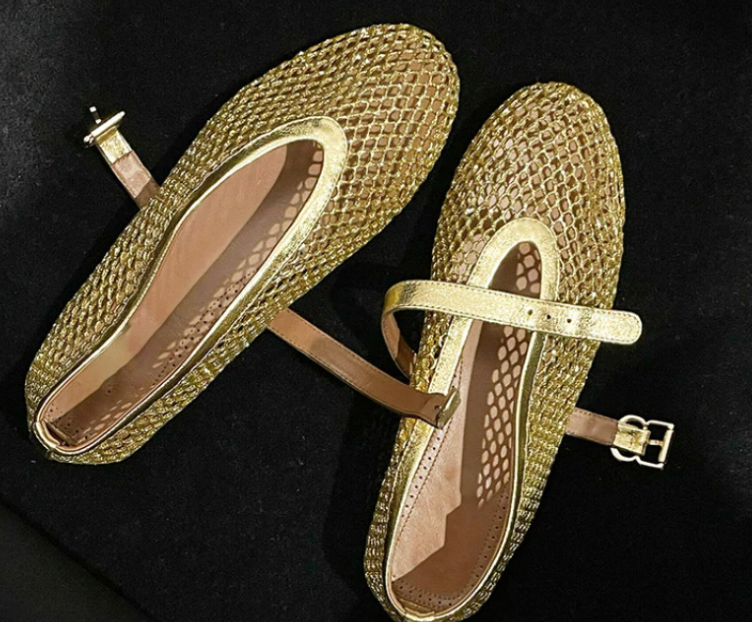 Olijf - Elegante Platte Sandalen