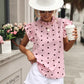 Beige Luipaardprint Blouse - Sheila