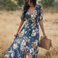 Zwarte Bloemen Bandage Jurk - Eugenie