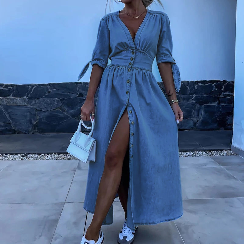 Ine - Denim Jurk