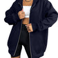 Comfort Chic: Dames Fleece Hoodie - Ruimvallend, Trendy & Warm