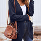 Stijlvolle Dames Wafelgebreide Cardigan met Zakken - Licht & Comfortabel