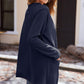Stijlvolle Dames Wafelgebreide Cardigan met Zakken - Licht & Comfortabel