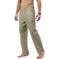 Russel - Licht Khaki Linnen Jogger