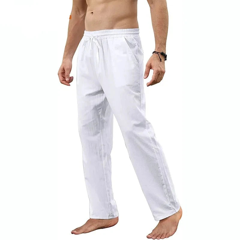 Russel - Licht Khaki Linnen Jogger