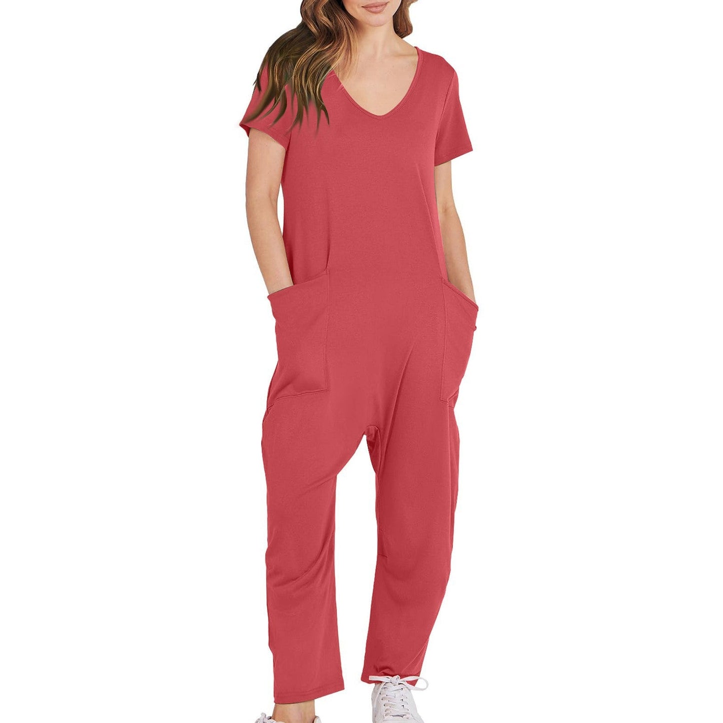 Faylin - Casual V-hals Jumpsuit