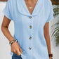 Elegante Kraagtop met Knopen