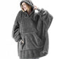 CozyChic Unisex Fluweel Hoodie Deken: Stijlvol Comfort in Trendy Kleuren