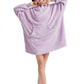 CozyChic Unisex Fluweel Hoodie Deken: Stijlvol Comfort in Trendy Kleuren