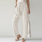 Jamia - Casual Blauwe Straight Cut Broek