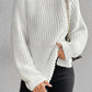 Chique Losse Turtleneck met Zijsplit