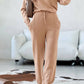 Chique Gebreide Set met Losse Hals en Broek