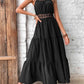 Zwarte Jurk met Open Taille - Nora