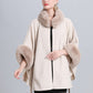 Luxe Narnia Wollen Cover-Up: Bontgedetailleerde & Vrije-Maat Elegantie