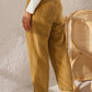Khaki Corduroy Broek - Sofie