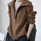 Veelzijdige 2-Weg Rits Gebreide Cardigan - Herfst/Winter Must-have