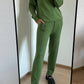 Chique Gebreide Set met Losse Hals en Broek