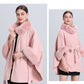 Luxe Narnia Wollen Cover-Up: Bontgedetailleerde & Vrije-Maat Elegantie