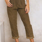 Khaki Corduroy Broek - Sofie