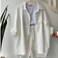 ChicEase: Stijlvolle Lange Mouwen & Shorts Set - Elegante Comfort!