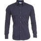 Glendon - Zwarte Herenshirt met Rits
