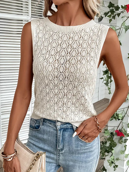 Adrienne - Casual Gebreide Tanktop