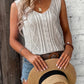 Faya - Mouwloze Gebreide Sweater