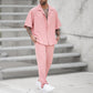 Milo - Roze Casual Herenset